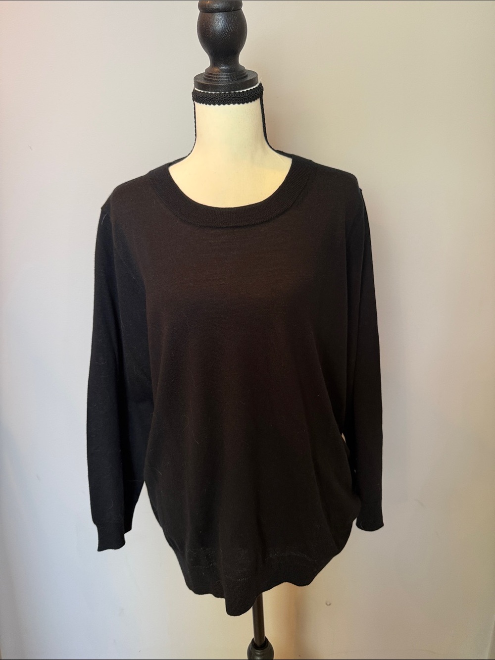 J. Crew Black Crewneck Sweater